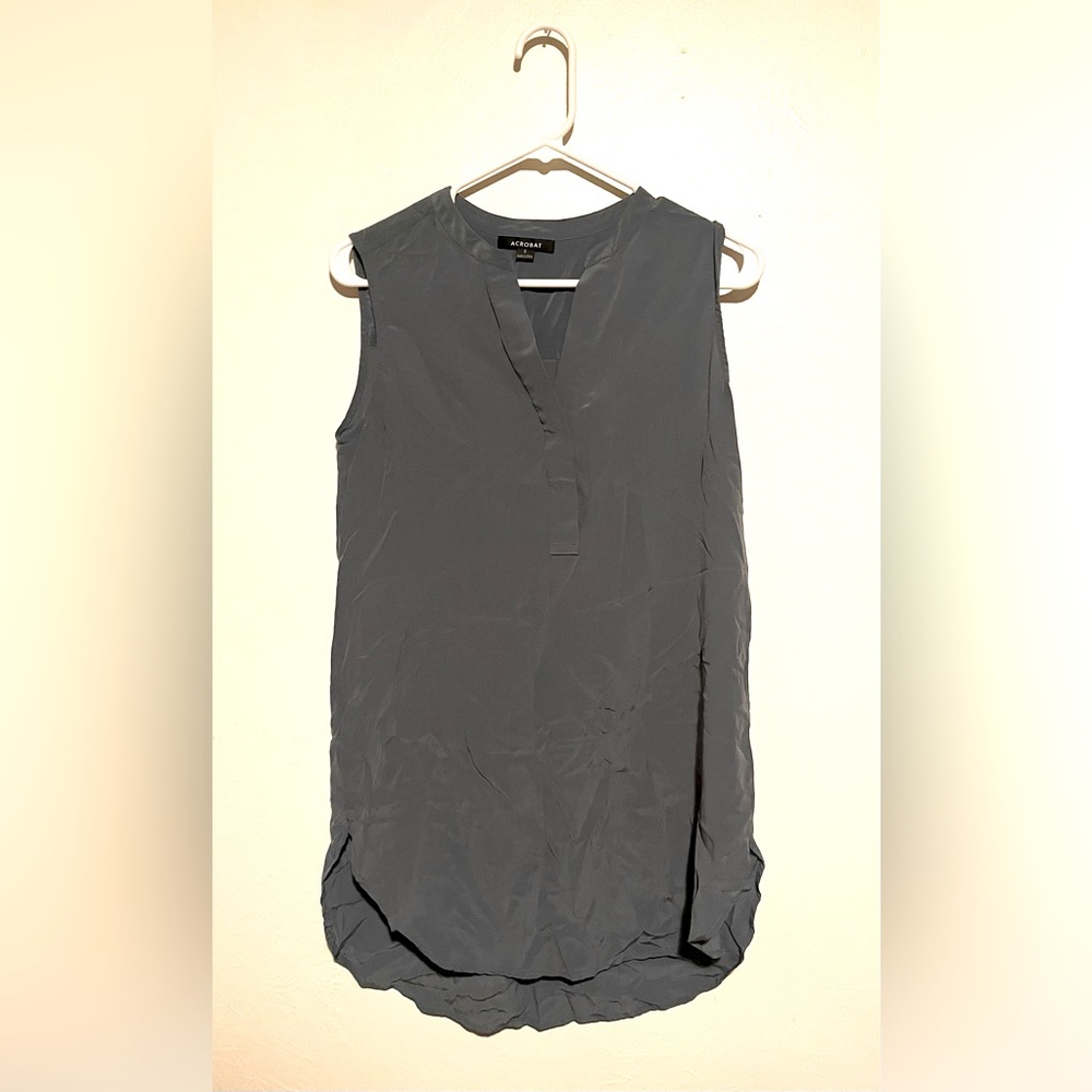 Acrobat Gray Sleeveless Top